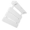 Wall Mounted Drop Leaf Shower Seat Foldable Bathroom Bench for Home Sauna Room Use White