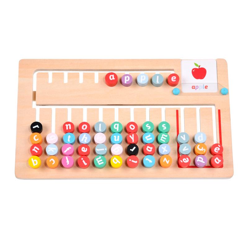 Cross-Border Montessori Children's Spelling Board: English Word Matching Educational Toy.