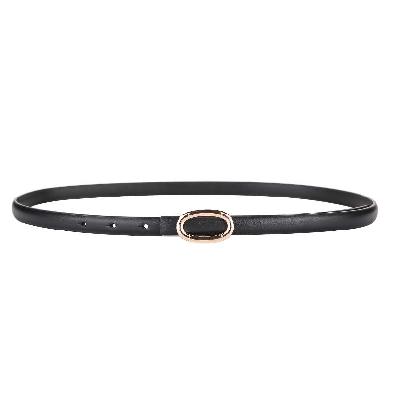 Meier Fashion belt women s trendy fashionk-styledress first layer cowhide thin belt 100cm чёрный