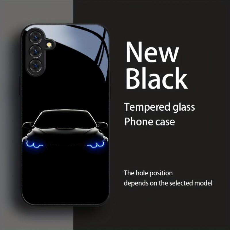 Car Pattern Glass Phone Case Suitable for Samsung Galaxy S26 S25 S24 S23 S22 S20 FE Ultra Plus Anti Fall Back Cover
