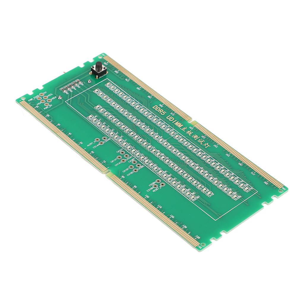 DDR5 RAM Memory Slot Tester Card with LED Lights Portable for PC Motherboard RAM Memory Maintenance