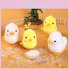 Cute Clockwork Jumping Chick Duck Stuffed Toy For Easter Party Gift