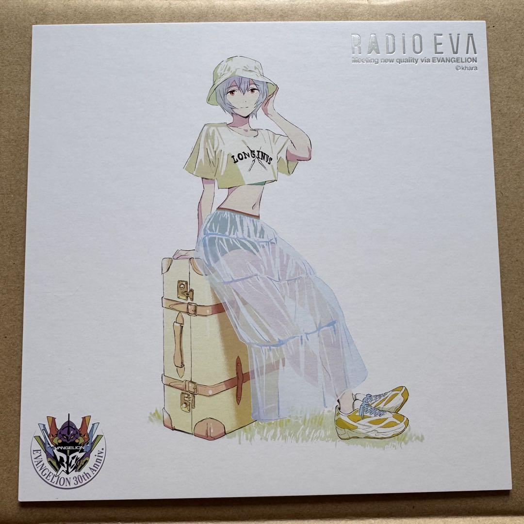 

[USED] RADIO EVA Bonus 2025 Large Postcard with Shikishi (Colored Paper) by Rei Ayanami
