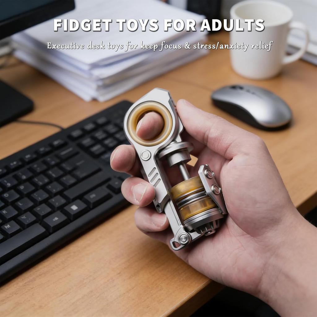 EDC Decompression Tool Composite Fingertip Gyro Ratchet Is A Decompression Tool Used To Maintain Focus and Relieve Anxiety
