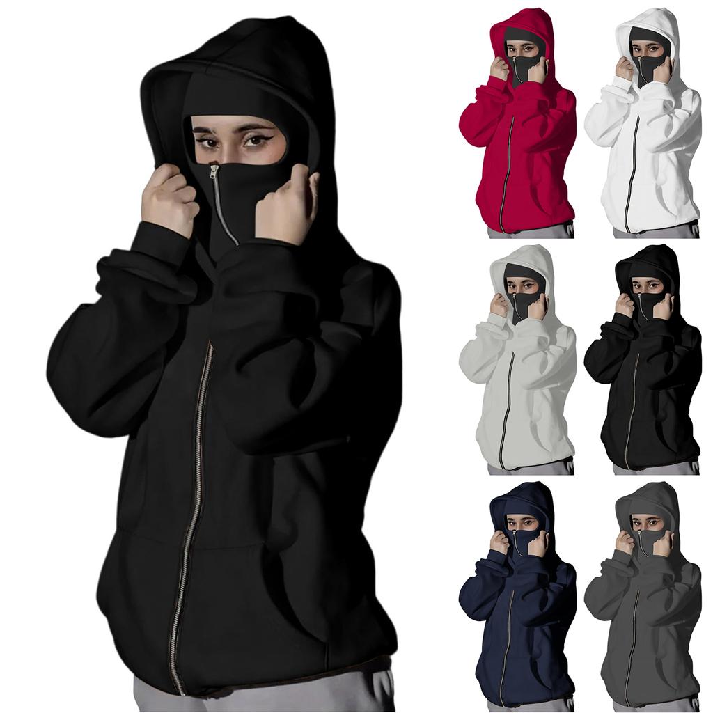 Women's Double-layer Hooded Zipper Hoodie Jacket