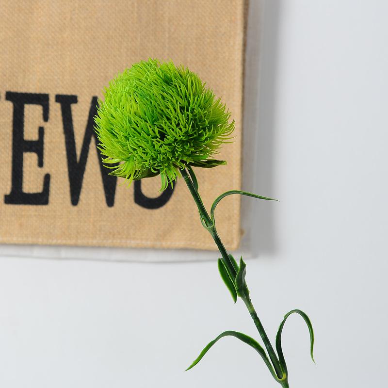 

1/3 шт. Искусственные гвоздики Искусственные цветы Растения Букет Пластиковое растение Искусственные цветы Шар из травы для помещений и улицы(зеленый 1PC