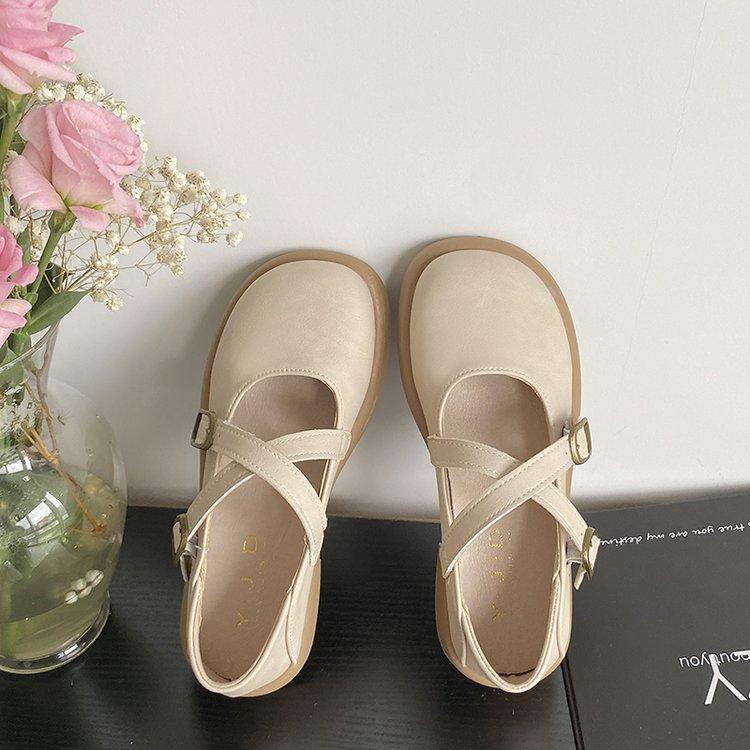 

Две Носить Маленькие Кожаные Туфли Женские Британский Стиль 2025 Весна и Осень Новые Универсальные Лоферы на Платформе Ретро Мэри Джейн Одинарные Туфли 40 хаки