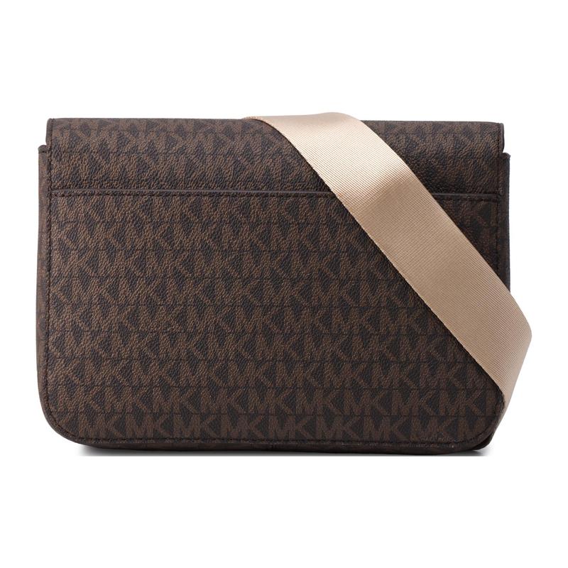 Michael Kors Sloan Series Retro Presbyopia Flip Commuting Artificial Leather Camera Bag Shoulder Messenger Bag Medium Women's Dark Brown