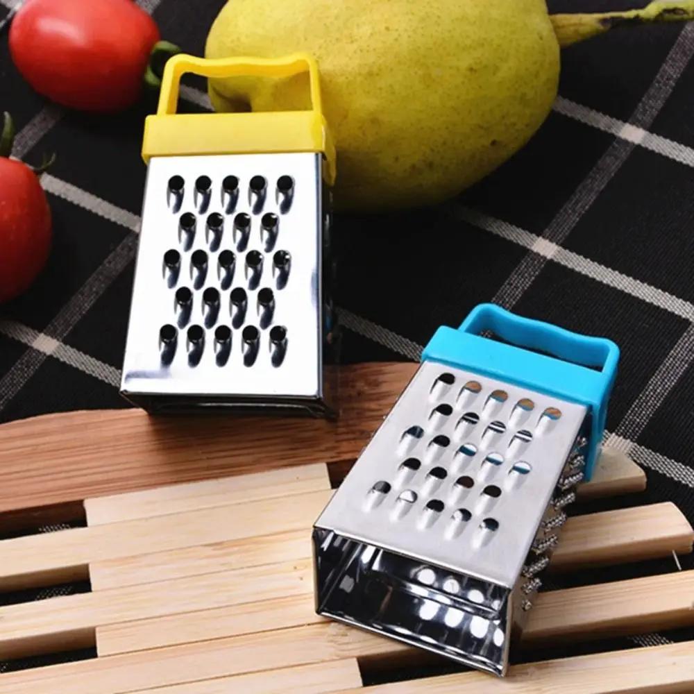Stainless Steel Mini Peel Cutter Fruit Ginger Garlic Four-Sided Cheese Slicers Handheld Grater Planer Kitchen Gadgets