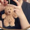 Barcelona Bear Plush Toy Keychain Mini Cute Stuffed Bear Doll Pendant Gift for Girlfriend