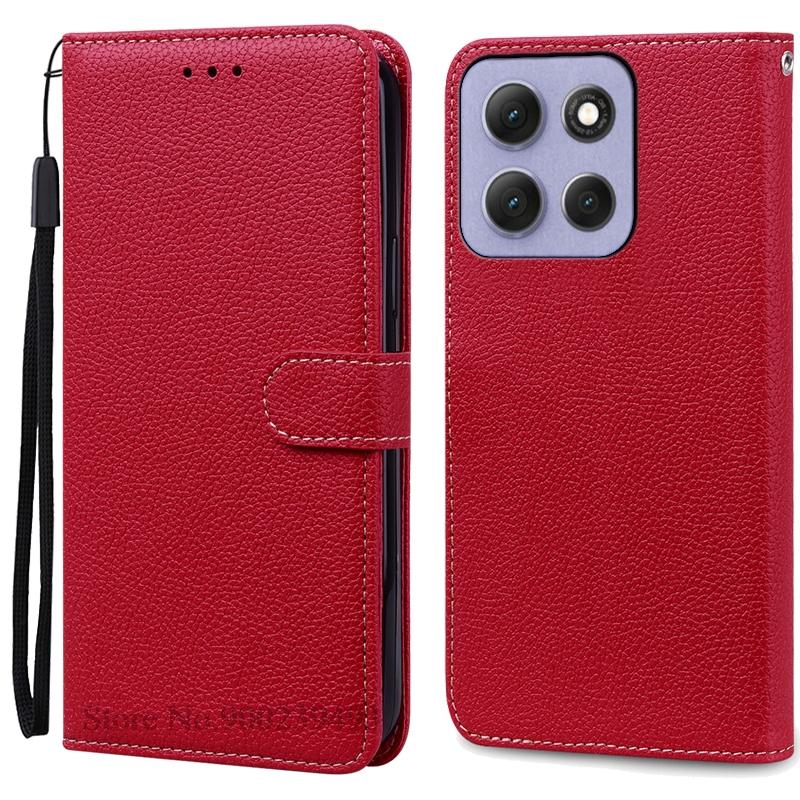 

Для Motorola G86 5G Чехол G86 Power Кошелек Кожаный Чехол-книжка Для Motorola Moto G86 Чехол Motorola G86 Power Чехол Coque Fundas G86 5G (G86 Power) темно-красного