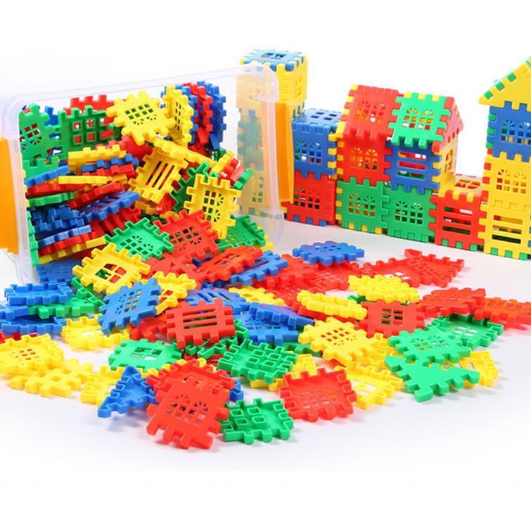 Big Chunky House Building Blocks Toy For 3-6 Year Old Girls And Boys 50-100 Pieces