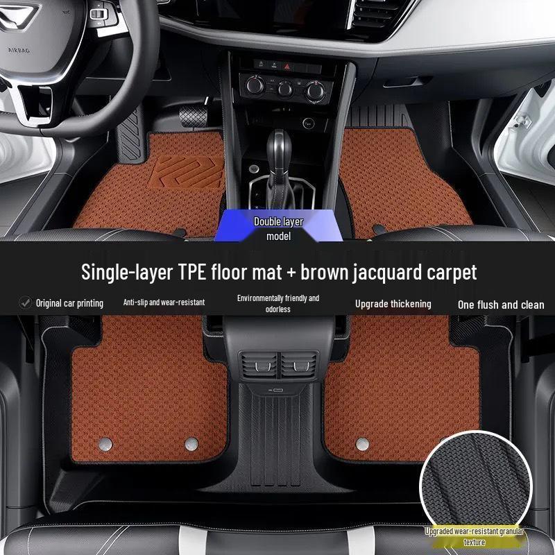 Compatible Ford Focus TPE Floor Mats 2012-2025: Full Surround Car Interior Mats