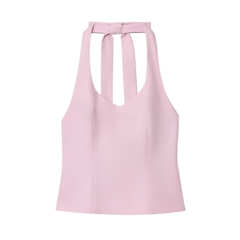 Araltay New Arrival Fashion Style Women's Clothing Fashion All-Match Casual Style Bows Hanging Collar Tops 7966889