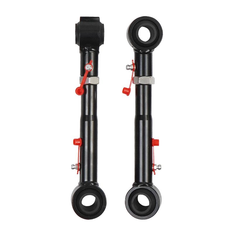 2,5"-6" Höherlegung Verstellbar Vordere Stabilisatorstrebe Schnellverschluss Schwarz Für Jeep 2019+ Wrangler JL PRC-1010-BK