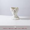 Nordic Style Ceramic Vase Face Sculpture Minimalist Home Decor Art Flower Holder