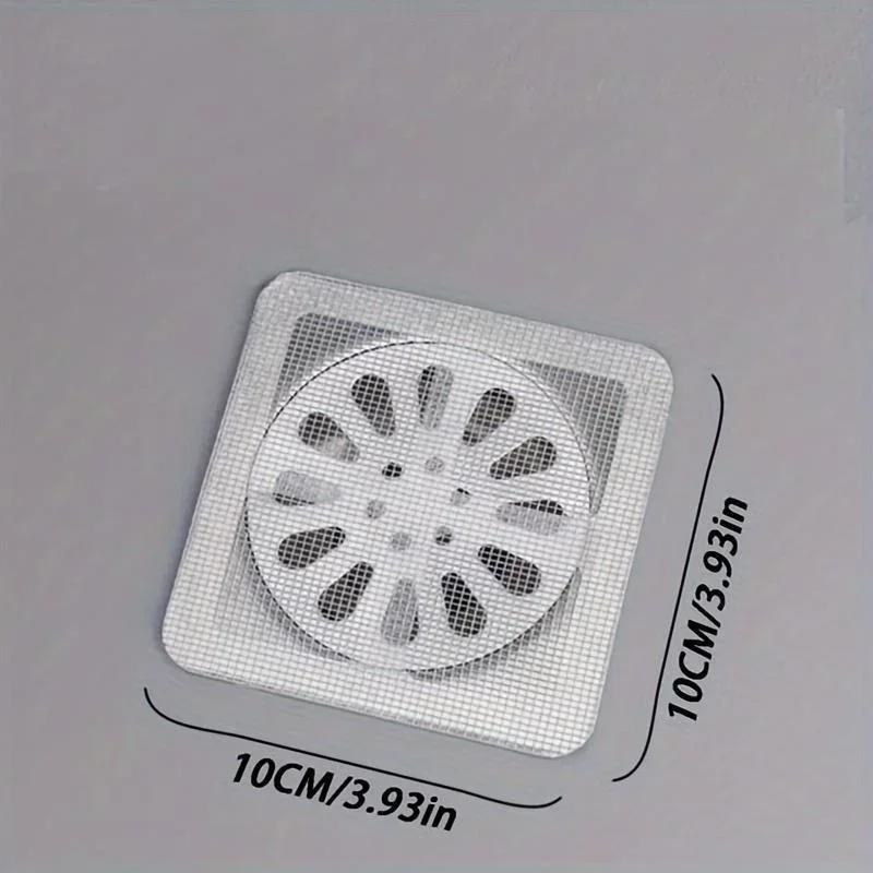 30Pcs Disposable Shower Drain Hair Catcher Mesh Shower Drain Covers Floor Sink Strainer Filter Hair Stopper For Bathroom Kitchen