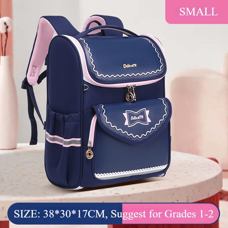 

Трендовый контрастный цвет, новый школьный рюкзак для учеников начальной школы 1-2-3-6 классов, унисекс, нейлоновый водонепроницаемый рюкзак, портативный, большой емкости, детский ранец S розовый/синий