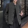 INCERUN Autumn Elegant  Men Long Sleeve Casual Plaid Buttons Texture Jackets Coats