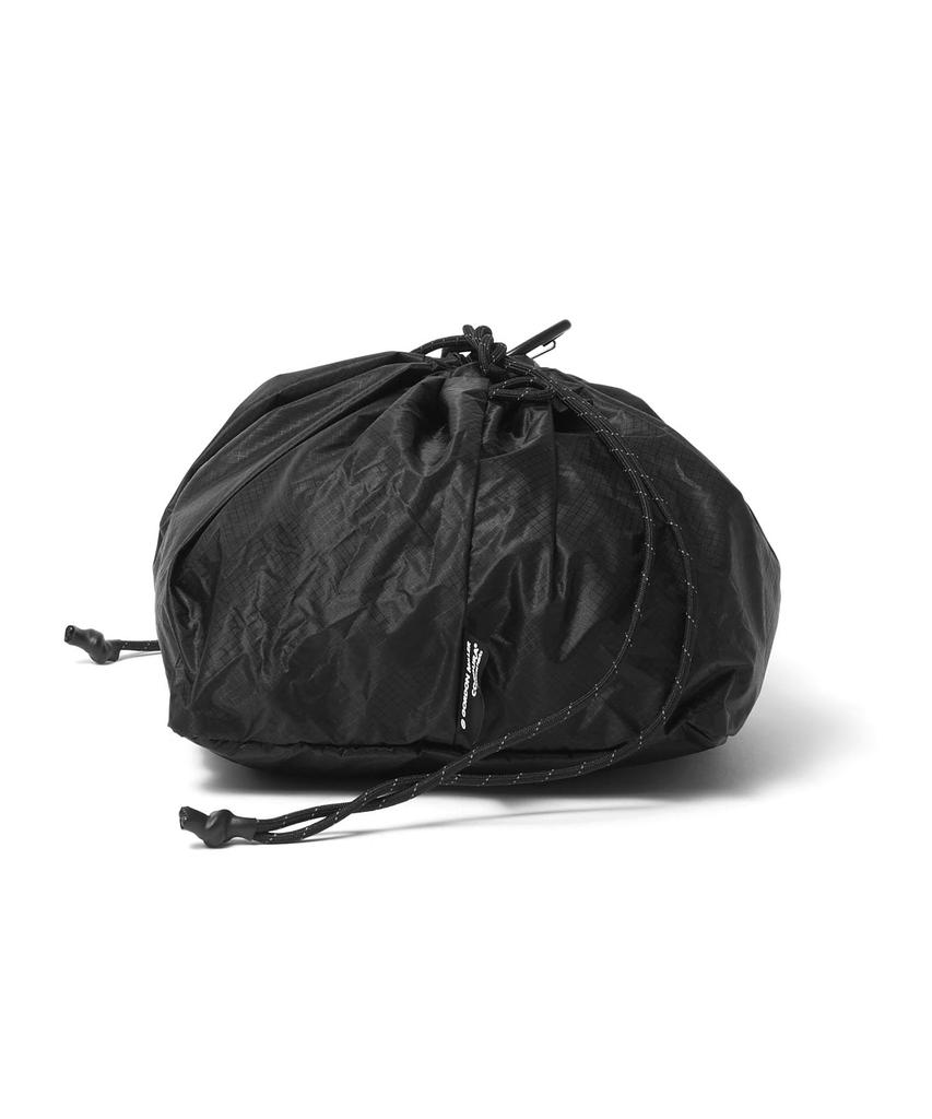 Gordon Miller Cordura Ripstop Nylon Personal Effects Bag, 8L, Highly Water-Resistant, Ultra-Lightweight, with Carabiner, Black, 01813381