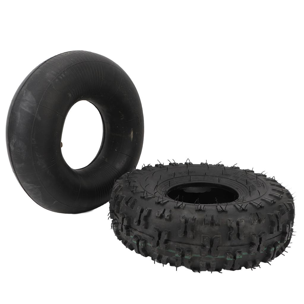 4.10‑4 Tire and Inner Tube Set Rubber Inflatable for Wheelbarrows Snow Blowers Pressure Washers