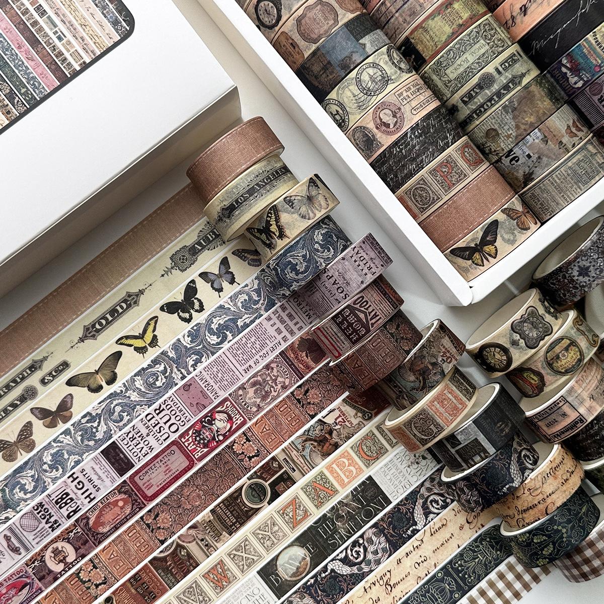 

36 рулонов многоцветной бумажной васи-ленты, набор, сине-зеленый, в девчачьем стиле, классические клейкие ленты для маскировки, декоративные наклейки