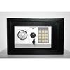 Pancerny domowy sejf z zamkiem elektronicznym i kluczem 20x31x20 cm czarny