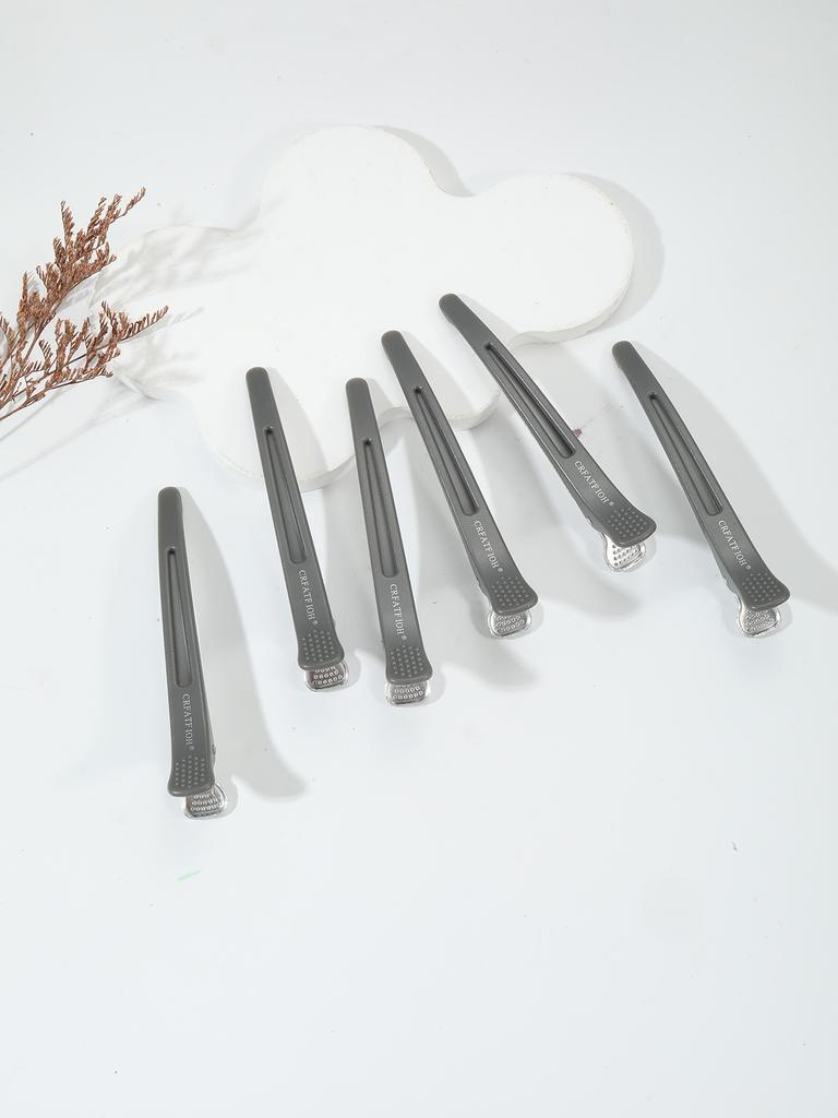 6 Pieces/set of Non Bent Hair Clips Hair Clippers Crocodile Hair Clips Hair Salon Styling Tools Hair Accessories