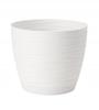 Flowerpot with saucer, white, 19x173cm, plastic