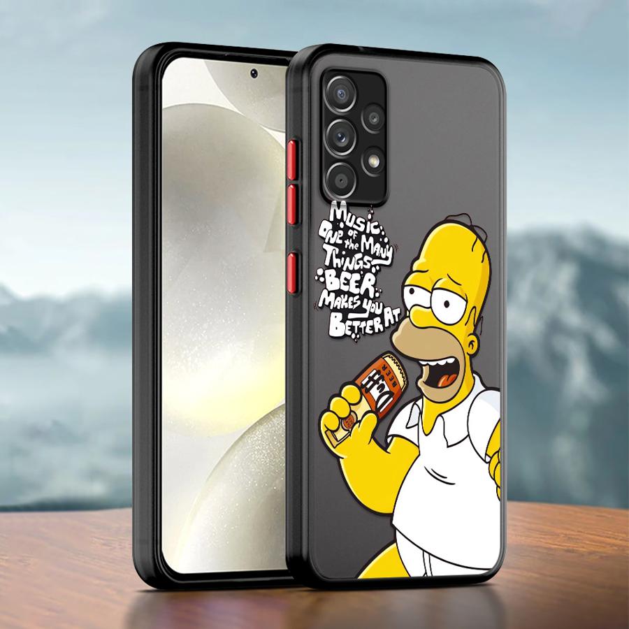 The Simpsons Family Phone case for Samsung Galaxy A21s A22 A71 A72 A73 A23 A25 A52s A53 A54 A55 A24 A31 A32 A33 A34 A51 A52