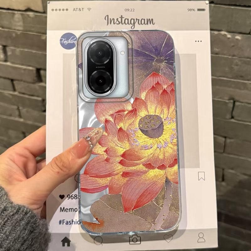 Bamboo Leaf Flower Girls Case  For Xiaomi Redmi 14C 13C 10 9A 9C Note 14 13 12 11 10S 9 8 Pro Plus A5 A4 A3 A2 A1 Fundas Cover