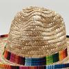 Natural Woven Straw Sombrero Hat Festival Design  Breathable Mexico Sun Hat For Beach Party Family Gathering Activity