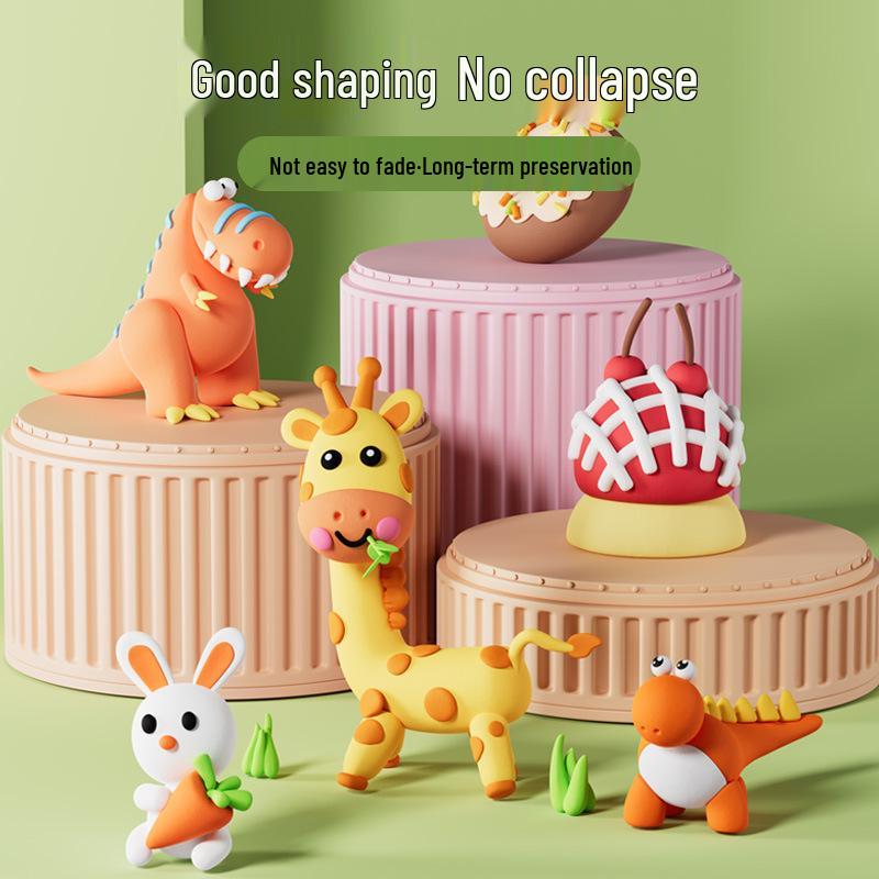 Eco-Friendly Children's Clay: 24-Color Super Light Plasticine for DIY Crafts