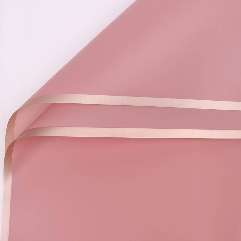 20ks/šarže Golden Border Rose Květinový balicí papír Korejský styl Poloprůhledný Dárkový Květinářství Květinářství Balicí papír