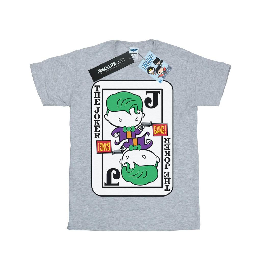 DC Comics Jungen Chibi Joker Spielkarte T-Shirt