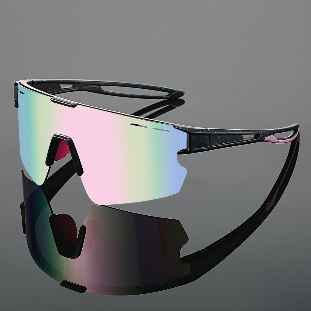 KAMMPT Oversized Sports Sunglasses Men Women Mirror Lens Windproof Anti UV Cycling Goggles Outdoor Protective Shades
