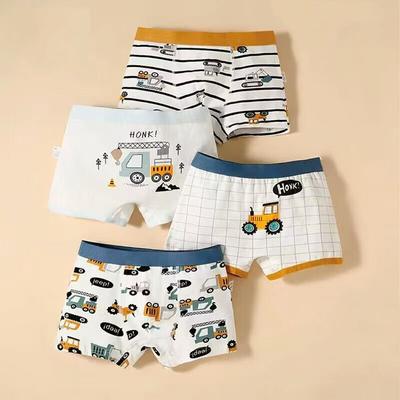 Boxer din bumbac 4 buc pentru băieți desene animate copii boxer copii chiloți chiloți