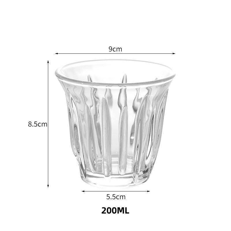 90/130/160/200ML Clear Glass Coffee Cup Heat-resistant Wedding Party Cocktail Beer Cup Breakfast Milk Cappuccino Latté Glass Cup