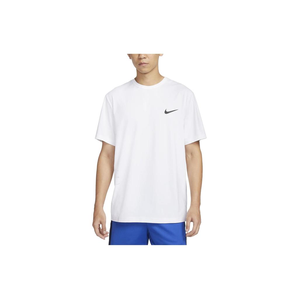 Nike T Shirts Men's White Crew Neck Moderate Straight Fit FN7290-100