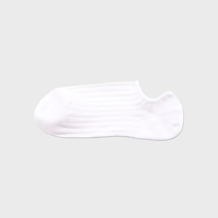 Daily Ribbed Fake Socks (White)