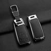 Car Zinc Leather Key Cases Cover for A4L A4 B9 Q5 Q7 TT TTS TFSI A5 S5 8S 2016 2017 2018 2019 2020 2021 Protect Accessories