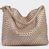 Handwoven women's bucket casual bag women's high-end commuting portable shoulder fashion versatile tote bag