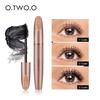 O.TWO.O Máscara de Pestañas 3D de Fibra de Seda Alargadora Impermeable Larga Duración Rizadora Densa Extensión de Pestañas Largas Maquillaje