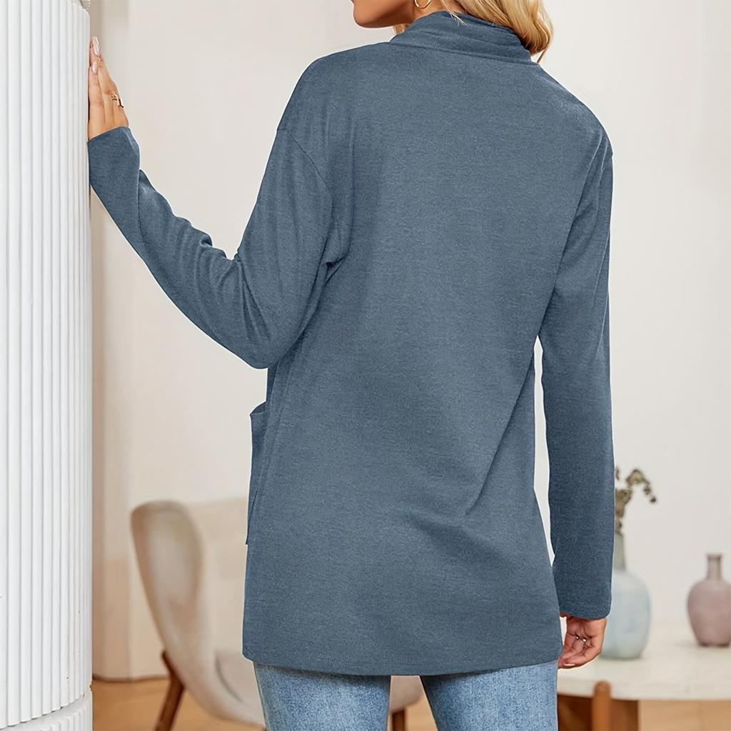 Women's Lightweight Cardigan Sweaters Open Front Long Sleeve Casual Loose Thin Cardigans With Pockets