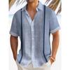 Men's Retro Pattern 3D Print Shirt Button Up Shirt Casual Shirt Summer Shirt Short Sleeve Daily Vacation Clothing