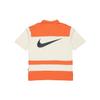 Nike Sportswear Swoosh Logo Contrast Loose Polo Shirt Men Tops Orange DJ5370-801