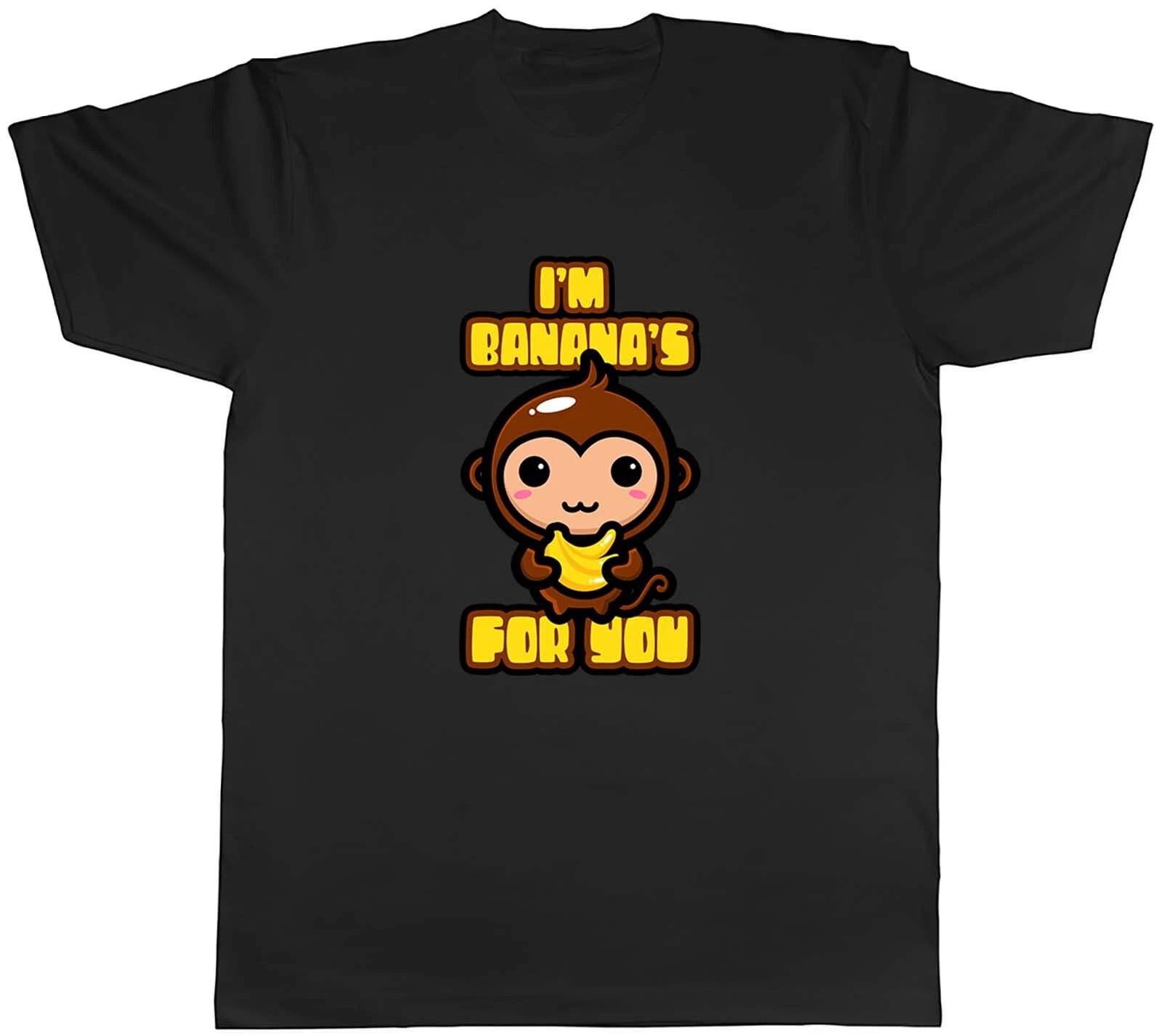 I m Banana s You Monkey Animal Valentine s Day Mens Unisex T-Shirt Tee Gift S