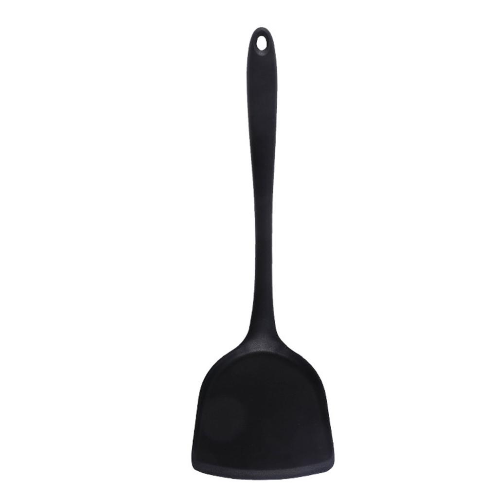 Silikon Spatula Isıya Dayanıklı Yapışmaz Mutfak Pişirme Spatulası Rahat Saplı Tencere