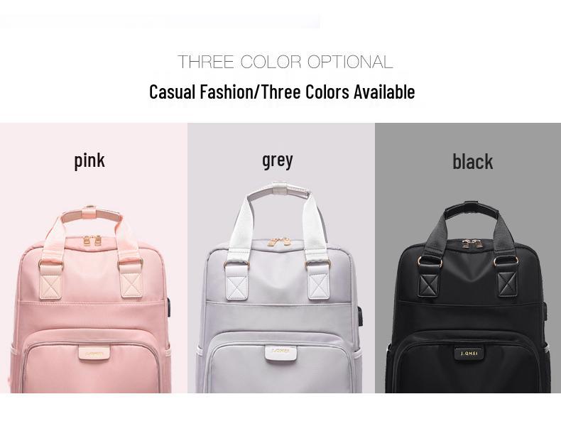 Fashionable Waterproof USB Laptop Backpack for 14-15.6 Inch, Unisex, Large Capacity