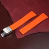 18mm 19mm 20mm 21mm 22mm Fluororubber Strap for Rolex Watch Day-Date Deepsea Submariner Cut To Size Rubber Band for Seiko Watch
